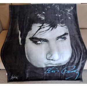 Elvis Presley Blanket Blue Eyes Plush Fleece Throw Gift The King Close Up Photo